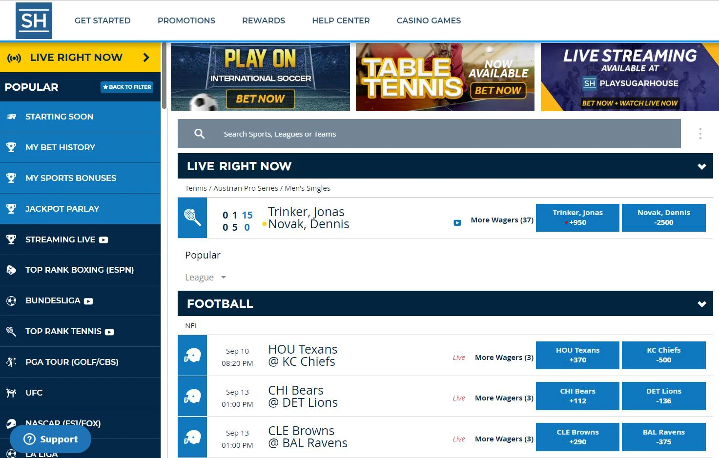 sugarhouse odds sugarhouse sports betting gambling sportsbook review