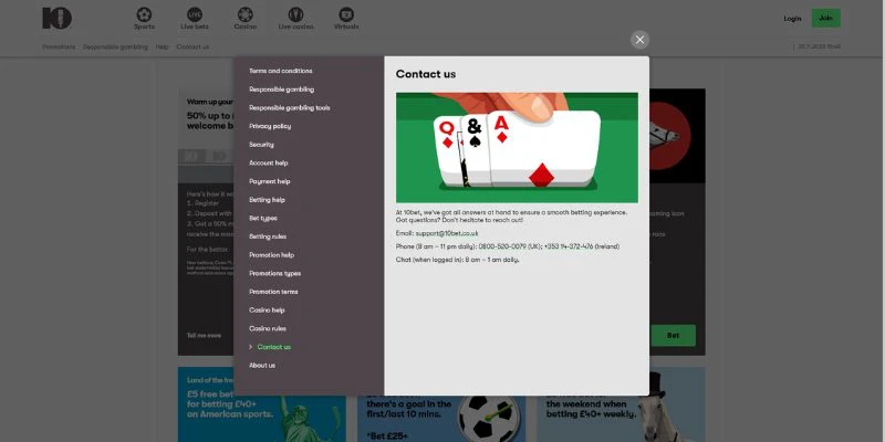 10bet-live-betting-support