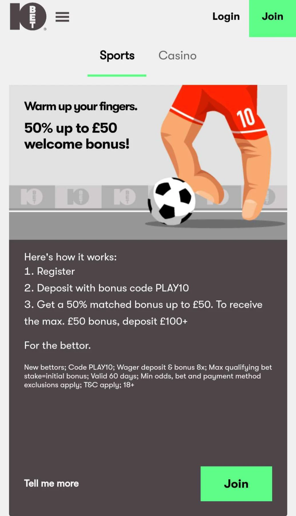 10bet-welcome-bonus-promotions-mobile