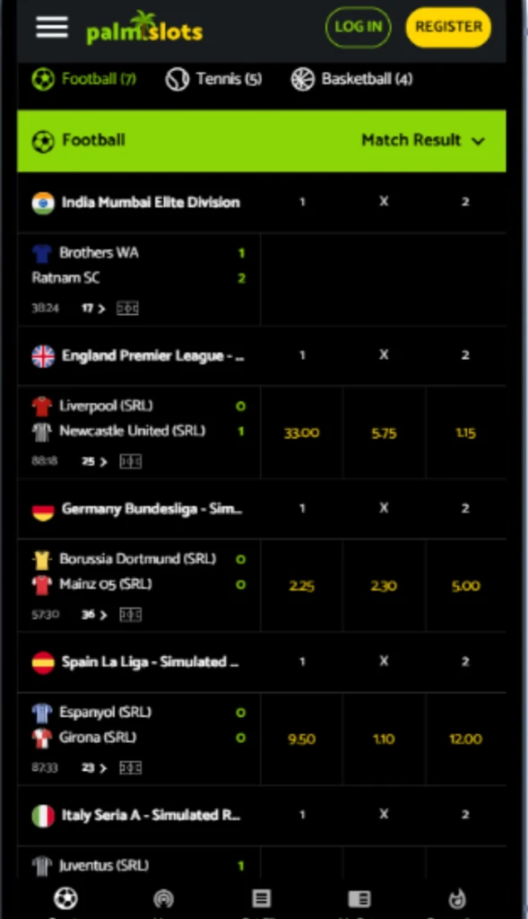 palmslots-sports-betting-options-mobile
