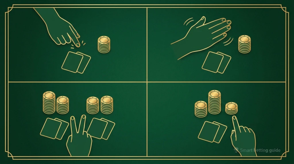 Blackjack Hand Signals: How to Communicate With the Dealer blackjack-hand-signals-hit-stand-split-double
