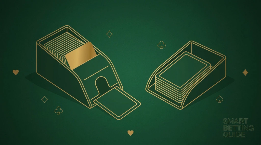 Blackjack Shoe and Discard Tray: Understanding Casino Table Setup blackjack-shoe-discard-tray-casino-table